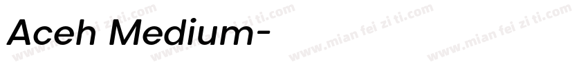 Aceh Medium字体转换